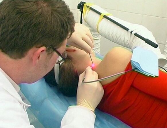 The removal of papilloma